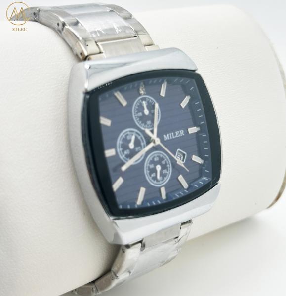 Logotipo personalizado Quartz relógio de moda impermeável para homens Data relógios de aço inoxidável relógio de pulso