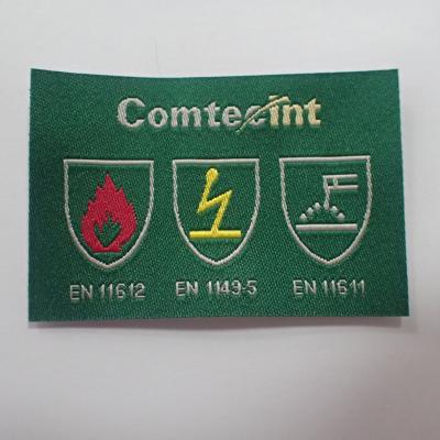 Damask Logo Tag Clothing Woven Label For Bags Garment Shoes T shirts