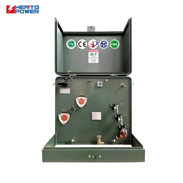 Single Phase Pad Mounted Transformer Low Noise 25kVA 37.5kVA 50kVA 50Hz Oil Filled