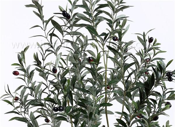 oliveira artificial de 75CM no potenciômetro plástico, na planta verde-oliva do falso para a decoração e no projeto