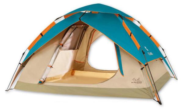Double Outdoor Camping Tent Water Resistance Well Ventilated Quickly Assemble
