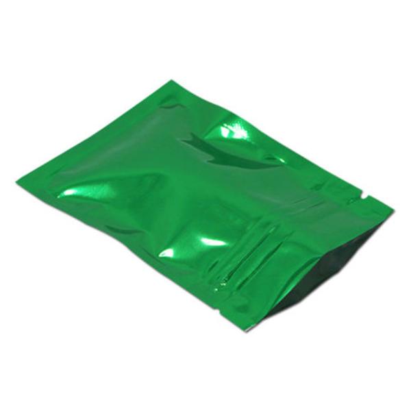 Small Heat seal black aluminum foil zipper packaging bag for storage