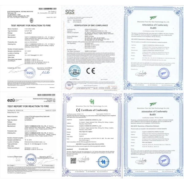 12 Core OM3 MPO to LC Fanout Fiber Optic Cable LSZH CPR Certified