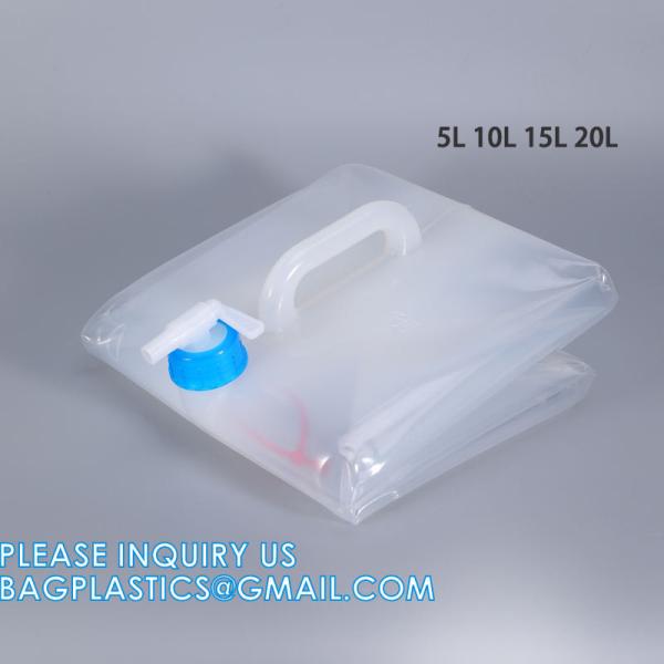 5L 10L 15L 20l Foldable And Portable Outdoor Sports Camping Hiking Gallon Water Carrier Collapsible Container