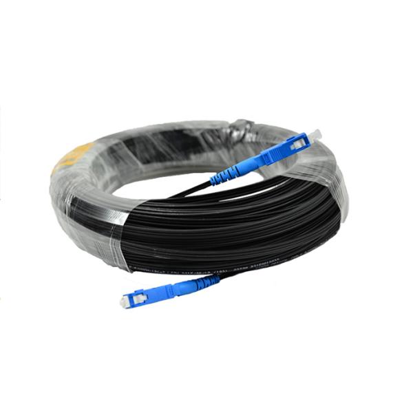 FTTH 1Core G657A LSZH Fiber Optic Drop Wire Flat Drop Cable