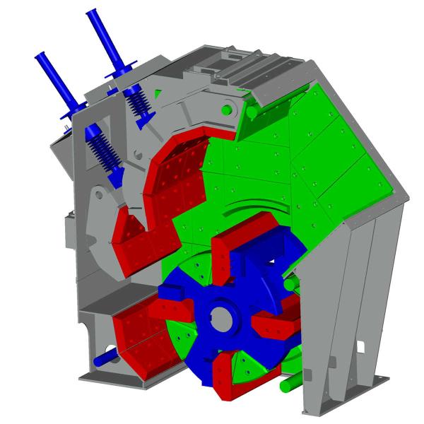 Дизайн каменной дробилки удара известняка гранита гидравлический умный 132 КВ