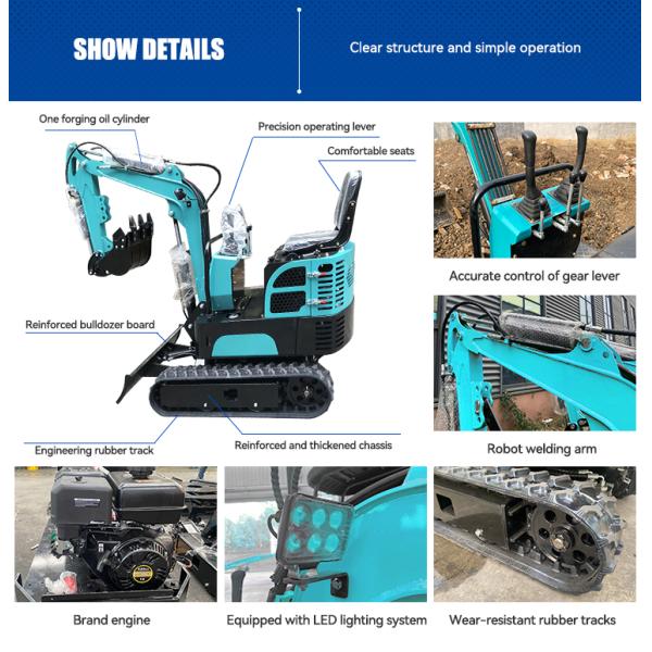 Sunward 1.2 Ton Mini Excavator Chinese KUBOTA/LAIDONG Engine EPA/CE Certified Core Including Motor Pump Gearbox Bucket