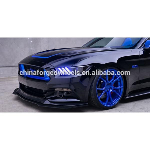 Alu Alloy A6061 T6 1 Piece Forged Rims For Ford Mustang 22 Inch