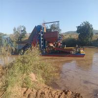 Dredger de cadena de cubo de 80-100m3/h para la extracción de arena en ríos con alta eficiencia