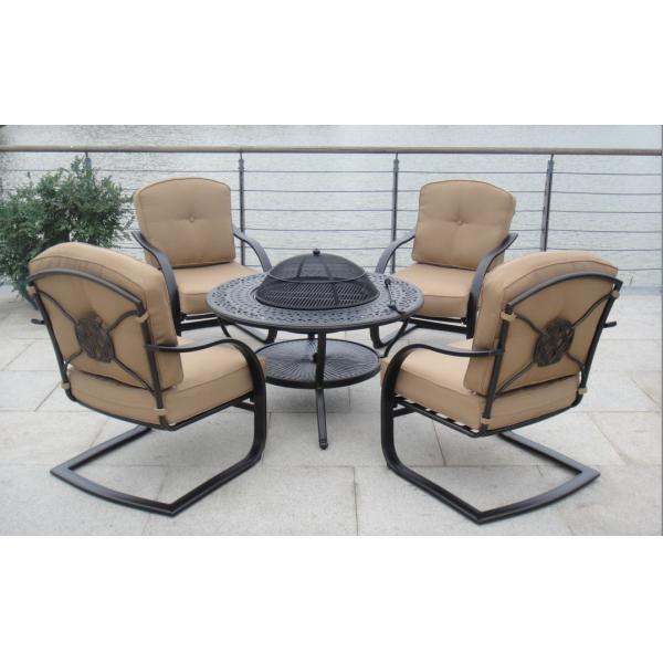 backyard cast aluminum firepit-4009