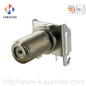 F type connector with shield cover