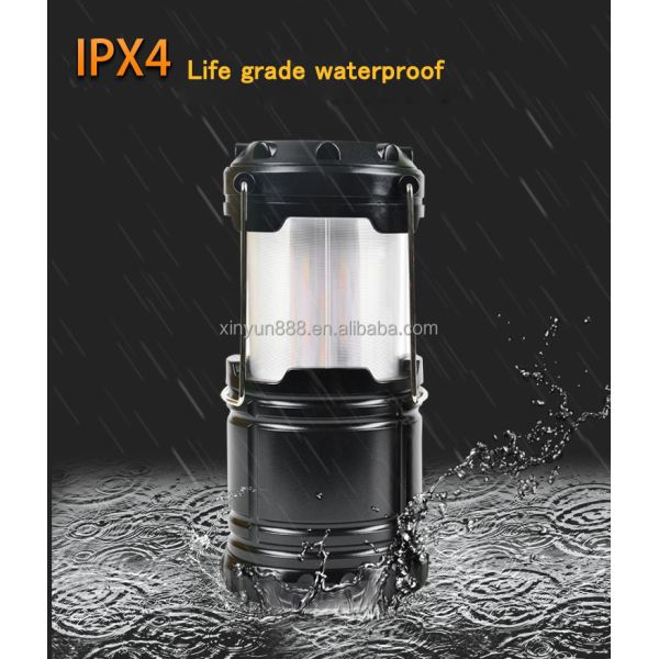 2023 New Telescopic Convenient Hook Lantern Dual Color Flame Flashing Torch Lantern Classic Mini Tent Light