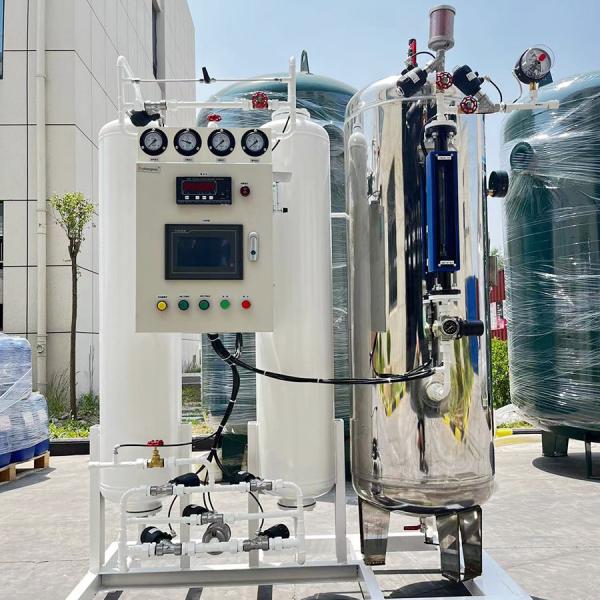 Gerador de nitrogénio PSA com tanque de armazenamento de aço inoxidável de alto desempenho