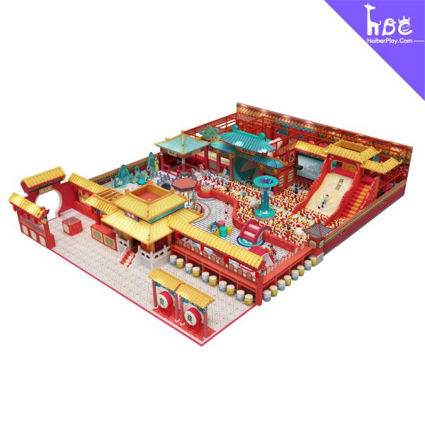 Chinese style Indoor Playground With Balls , Inside Play Zone Equipment