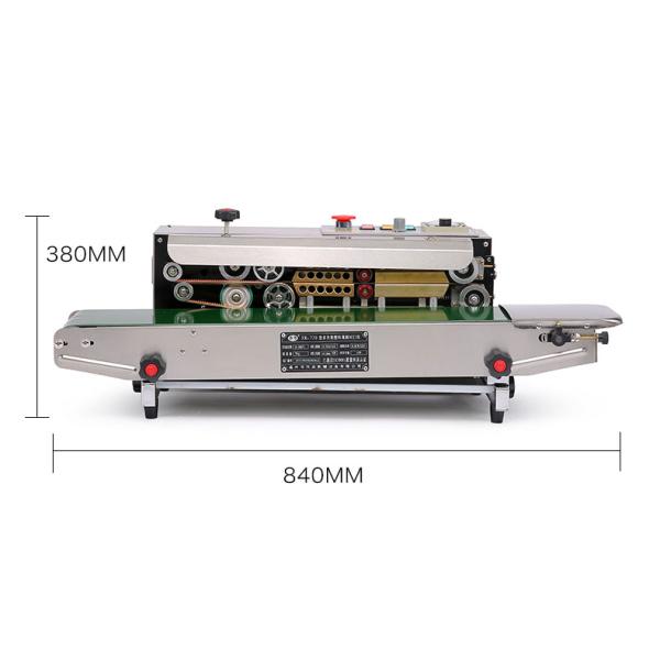 Machine de scellage thermique en acier inoxydable à propulsion électrique DUOQI FR-770SS