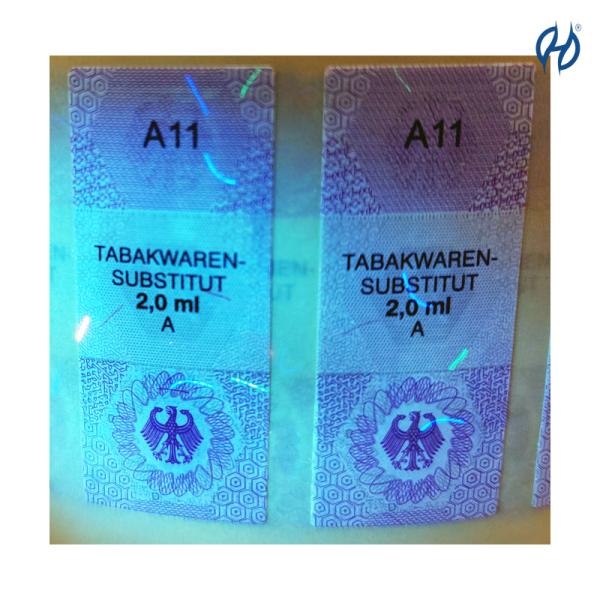 Intaglio Printing Customized Tax Stamp for Anti-counterfeiting Technology and