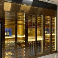 Hotel Villa Wine Storage Cabinet Temperature Control Decorative Metalwork Modern