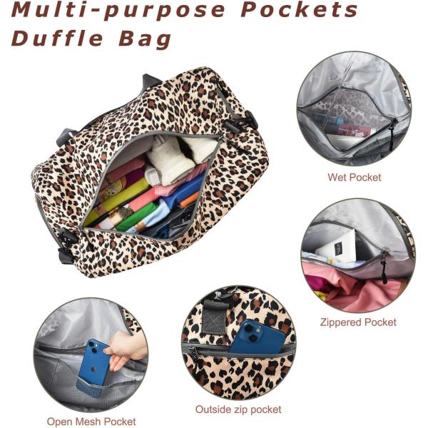 Foldable 50L Large Capacity Weekend Hospital Essentials Overnight Gym Travel Bag with Shoes Compartment