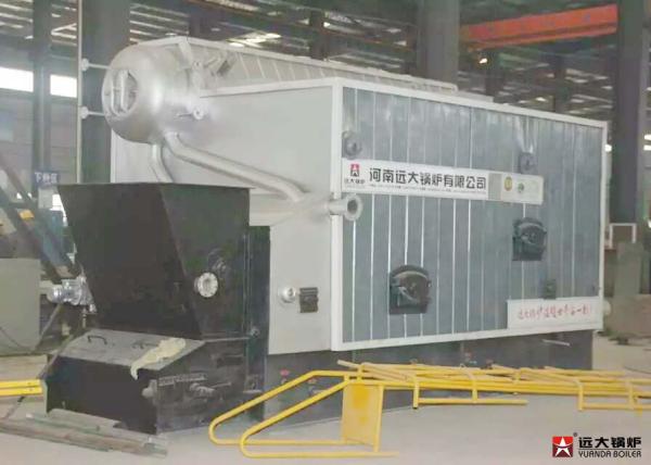 8 T/Hr Bagasse Fired Steam Boiler / Two Drums Heating Biomass Boiler