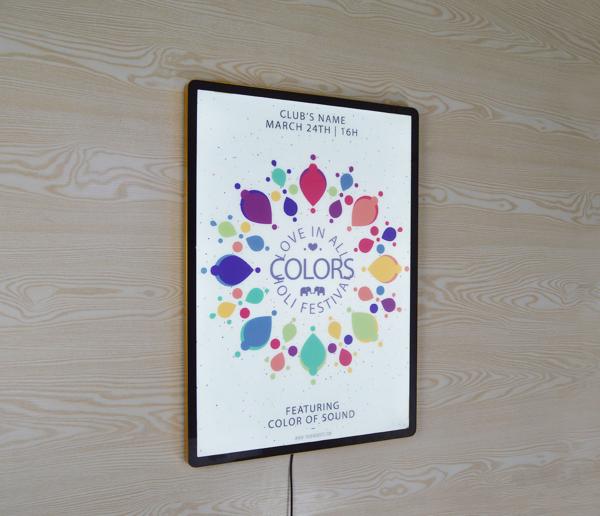 Standard Size LED Advertising Light Box /  Lighted Picture Frame Box