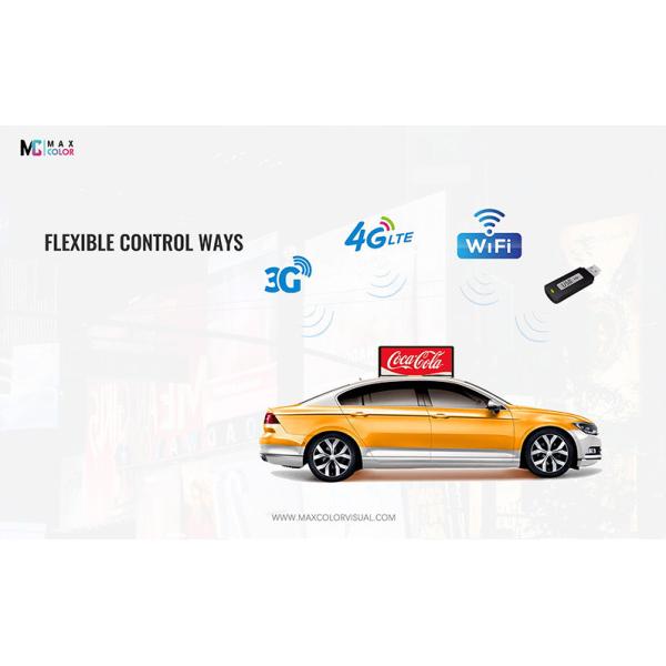 Full Color Outdoor roof mounted led screen for car Top Customized Size