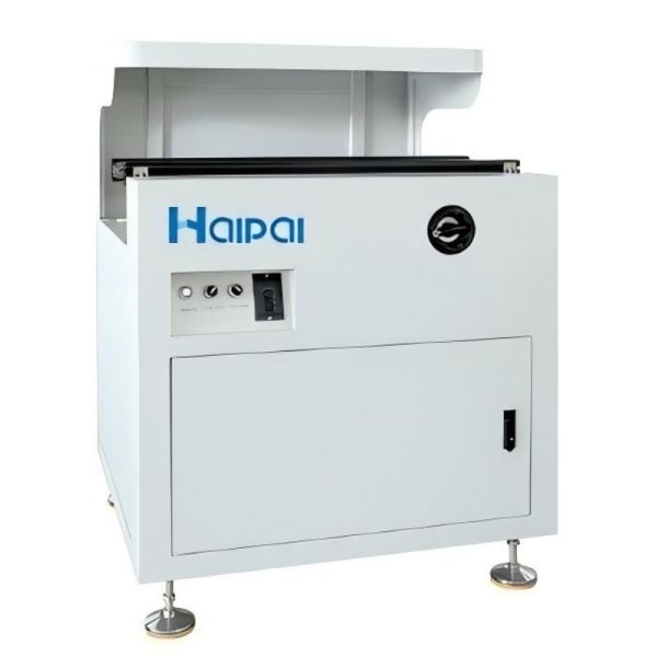 HP-213 Inspection And Collection Station Chain Conveyor With Manual Width Adjustment