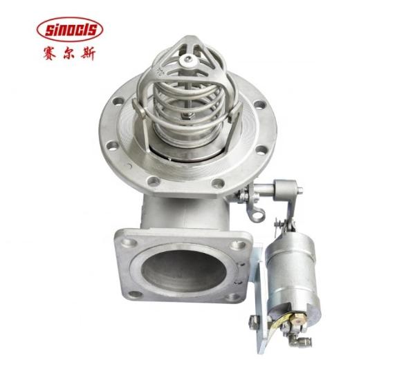 OBM Stainless Steel 304 4 Inch Pneumatic Emergency Bottom Valve Customized