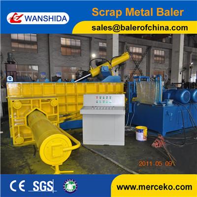 Top quality side push out Scrap Metal Baling Press channel and round angle iron machine