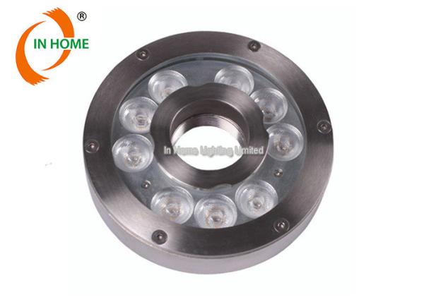 Bright Pool Lights In Ponds / Lakes ,SS 304 IP68 Led Underwater Light 24w