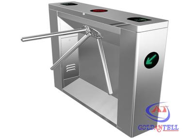 Torniquete do tripé de Rfid do controle de acesso do cartão da identificação/IC do código de barras do ESD da impressão digital para a estação de metro