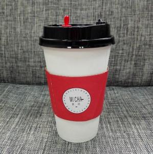Cardboard Takeaway Coffee Cup Sleeves High Stiffness With Customized Size