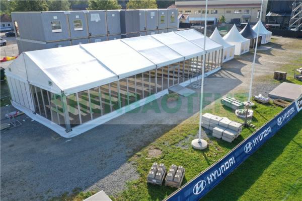 UV Resistance Large Waterproof Outdoor Tent , White Party Tent Easy Opeation