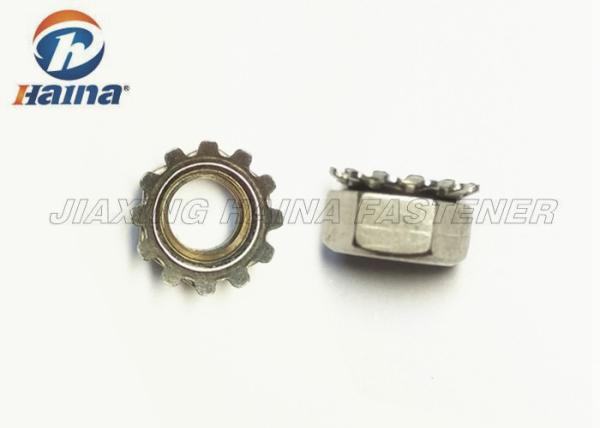 Stainless Steel 18 - 8  Plain Color Keps K - Lock Nuts With Free Spinning Washer