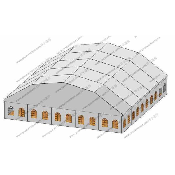 Fire Retardant Curved Tent Outdoor Party , Heavy Duty Tents With White PVC Fabric