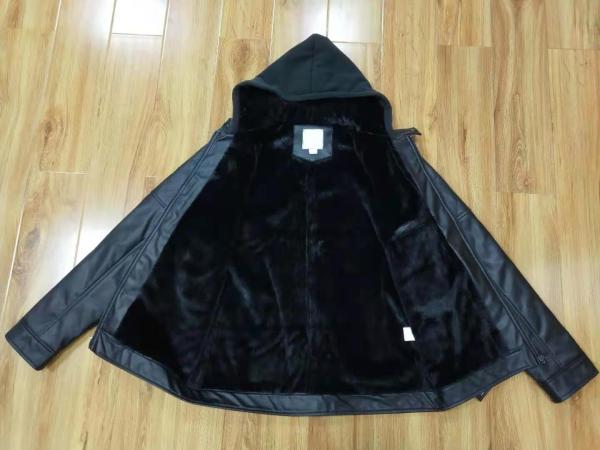 Plus Size Quilted Leather Biker Jacket Cropped Padded Leather Jacket
