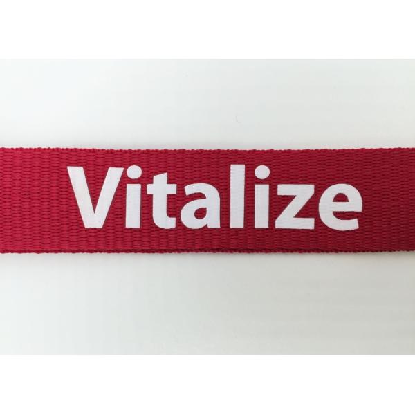 Single Personalized Lanyards , Exhibition Event School Lanyard With Bulldog Clip 