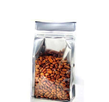 Transparent aluminum foil zipper stand up pouch/plastic packaging ziper bags with window