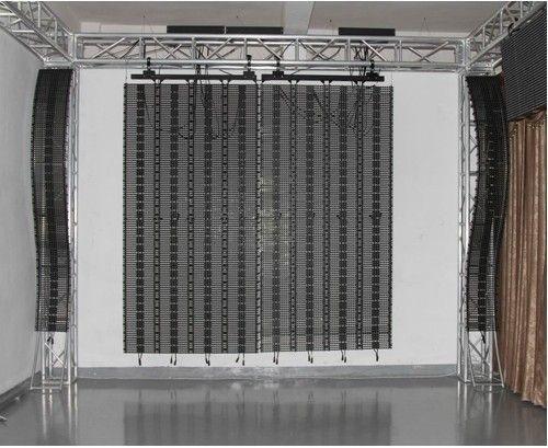 Light Weight Portable P31.25 Flexible Led Curtain Screen 130° Viewing Angle High Stable Performance