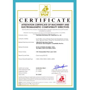 Shandong Gaochuang CNC Equipment Co., Ltd. Certifications