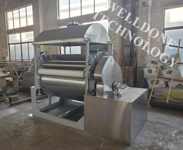 O secador de cilindro de poupança de energia do alimento do secador de cilindro do rolo fez de aço inoxidável