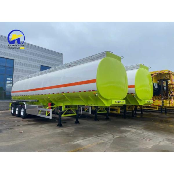 315/80r22.5 Tire 3/4 Axle Carbon Steel Crude Liquid Fuel Oil Tanker Semi Trailer