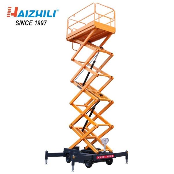 Mobile scissor tables hydraulic electric 500kg 9m indoor scissor lift platform