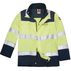 99% Cotton Anti Static FR Work jacket With Reflective Tape , HIVIS FR Work
