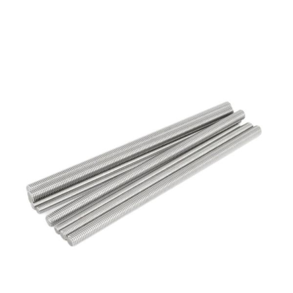 Customized Support Black Zinc Plated Steel Threaded Rods in Metric Measurement System