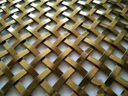 Decoractive Security Tempered Laminated Glass Metal Mesh for Room Divider