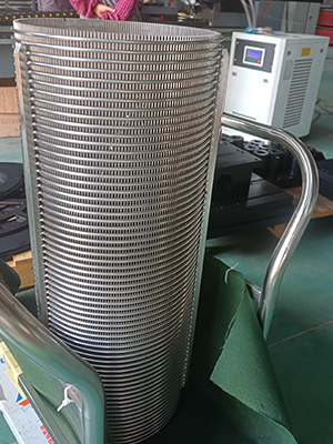 Прочный нержавеющий сталь Джонсон Vee Wire Screen с натянутым концом соединения