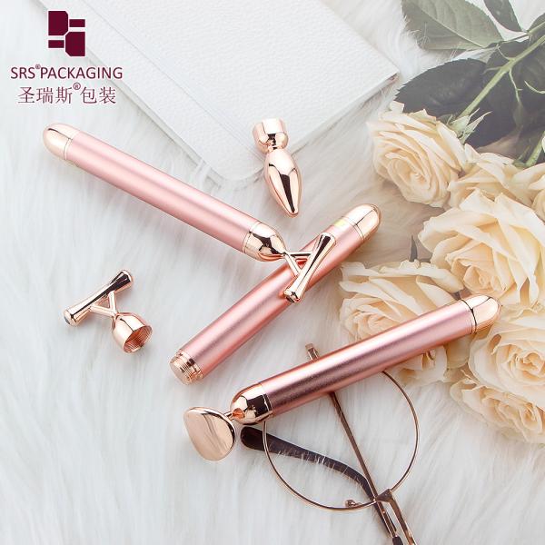 different massage head rose gold vibrating lift up face outline massager facial tools