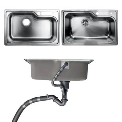 Undermount Kitchen Bathroom Sinks With Single Bowl Brushed Metal Material