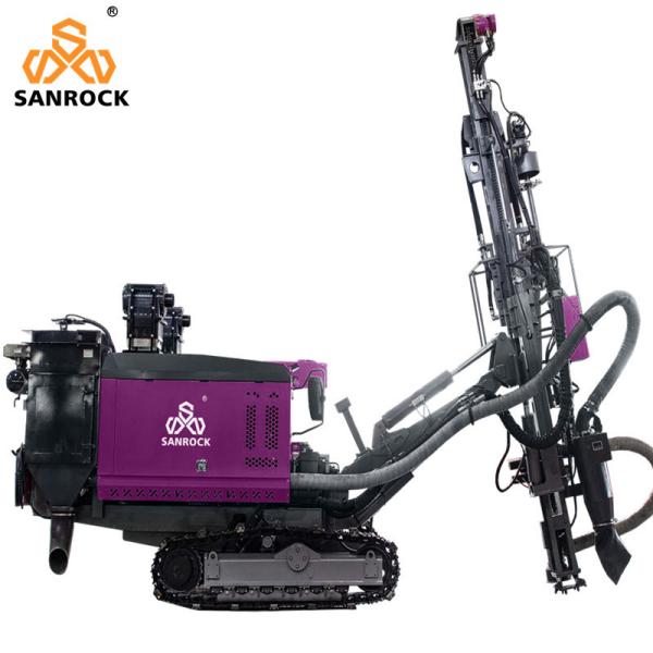 8900*2250*2650MM Máquina de perforación hidráulica Velocidad de desplazamiento 1,5-3 km/h para perforación de agujeros de explosión en rocas mineras