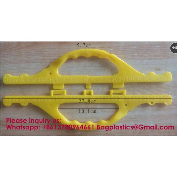 PLASTIC HANDLE PLASTIC HANGER HANDLE BAG HANGER BAG Wholesale Plastic Detachable Bag Handle Packaging Bag Handles Hanger White 13cm 20cm For Packing Gift Storage Bags Accessories
